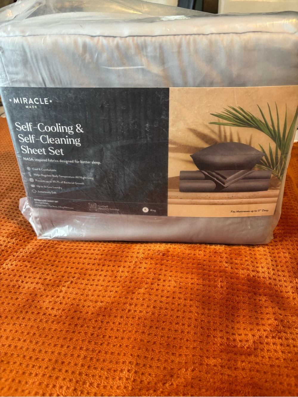 Miracle King Luxe Sheet Set -Gray
